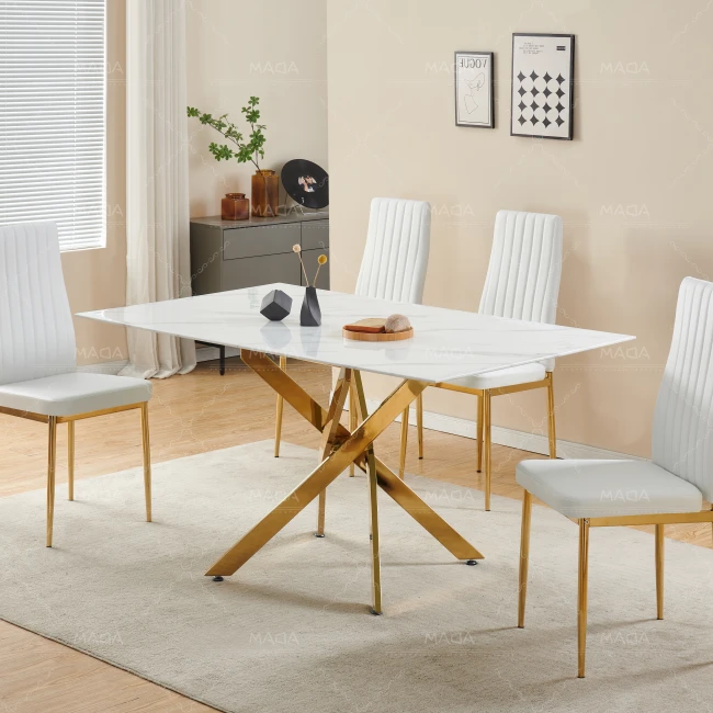 Modern Ceramic Top Dining Table